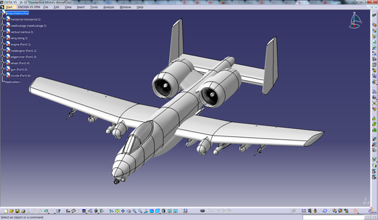 圖：CATIA 在航空領域的(de)應用 （來源：谷歌）